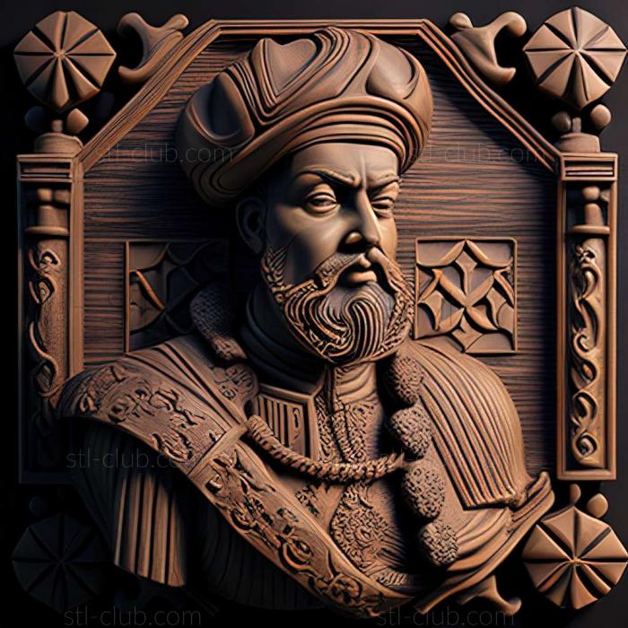 3D model Vasco Da Gama in India (STL)